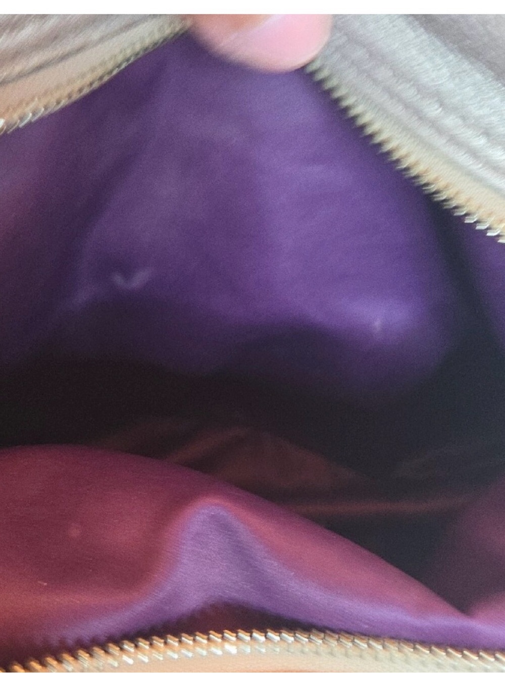 Coach Madison Maggie Metallic Taupe Leather Hobo Bag - Picture 11 of 11